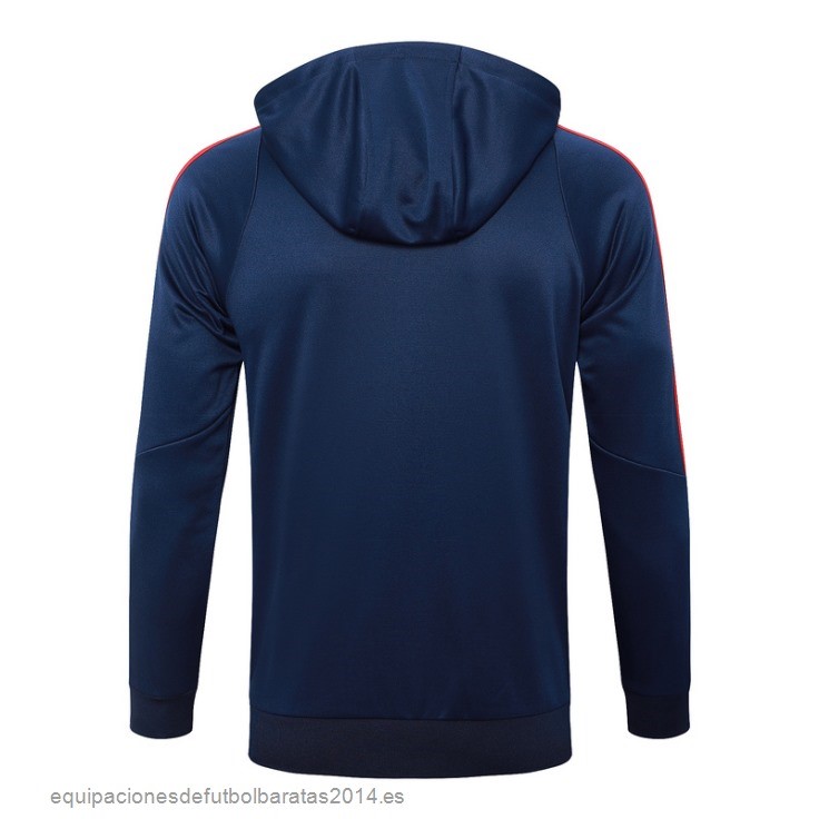 Nuevo Chaqueta Con Capucha Italia 2024 Azul Marino Baratas